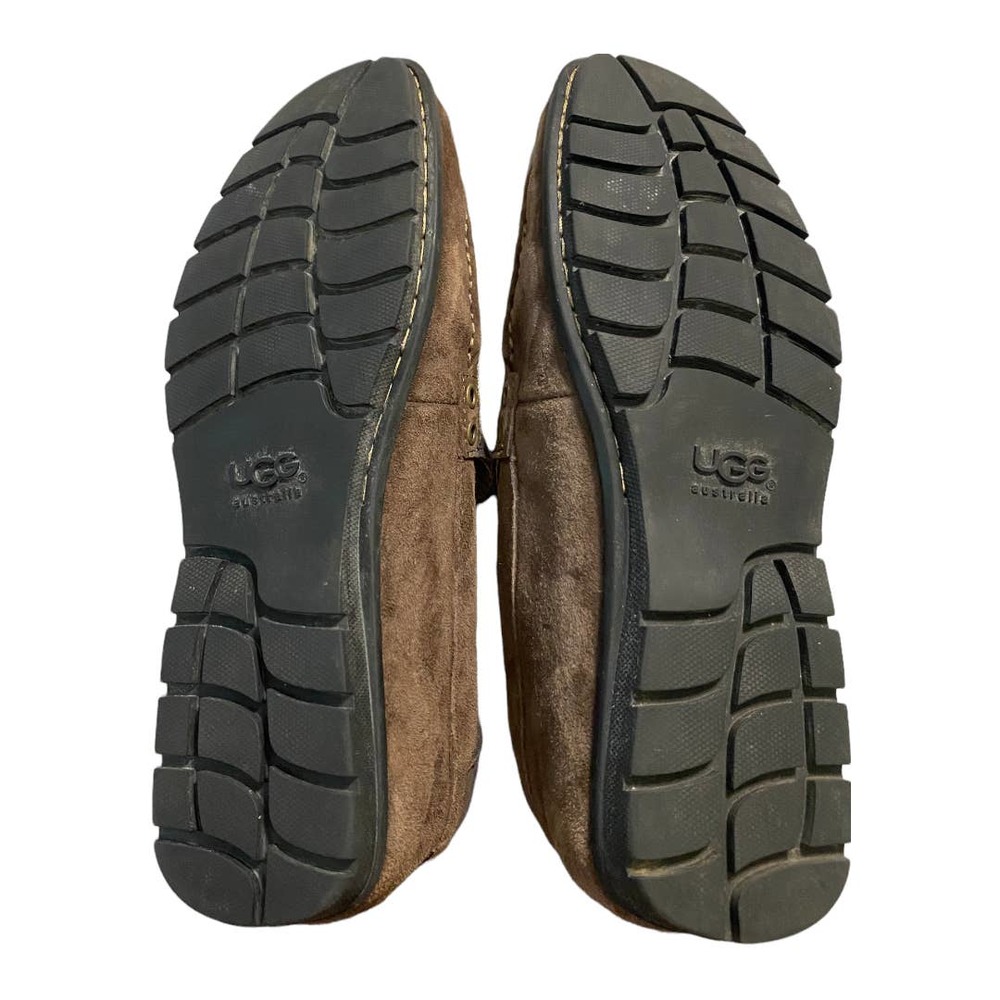 UGG Australia Ballard brown leather slip on dressy casual loafers size 10 - Picture 10 of 15